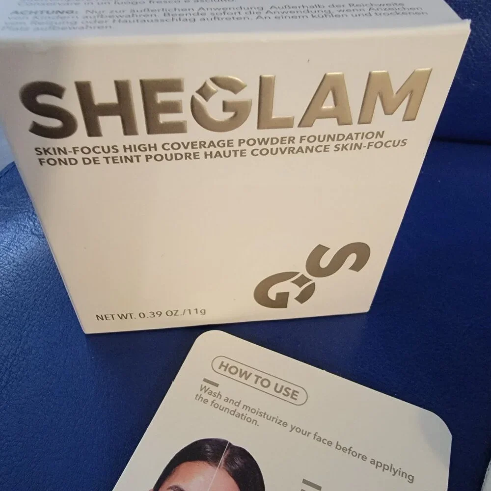 Sheglam Skin Focus High Coverage Powder Foundations Saddle NIB